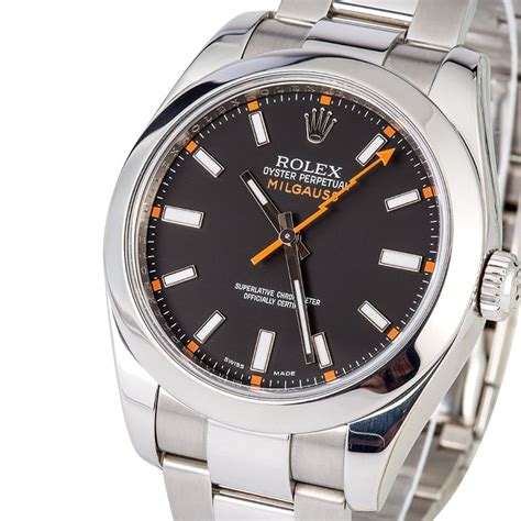 buy used rolex milgauss|rolex milgauss dark knight price.